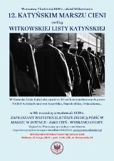 Witkowianie mogą wziąć udział w Katyńskim Marszu Cieni w Warszawie. Spotkanie organizacyjne 21 lutego 