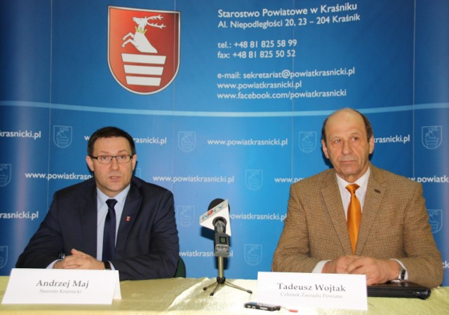 O projekcie we wtorek poinformował starosta kraśnicki Andrzej Maj i członek zarządu powiatu Tadeusz Wojtak.