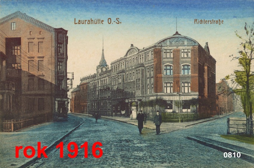 Na starej pocztówce z 1916 roku widzimy urząd gminy...