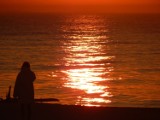 Piękny i malowniczy zachód słońca nad morzem w Ustce [ZDJĘCIA]