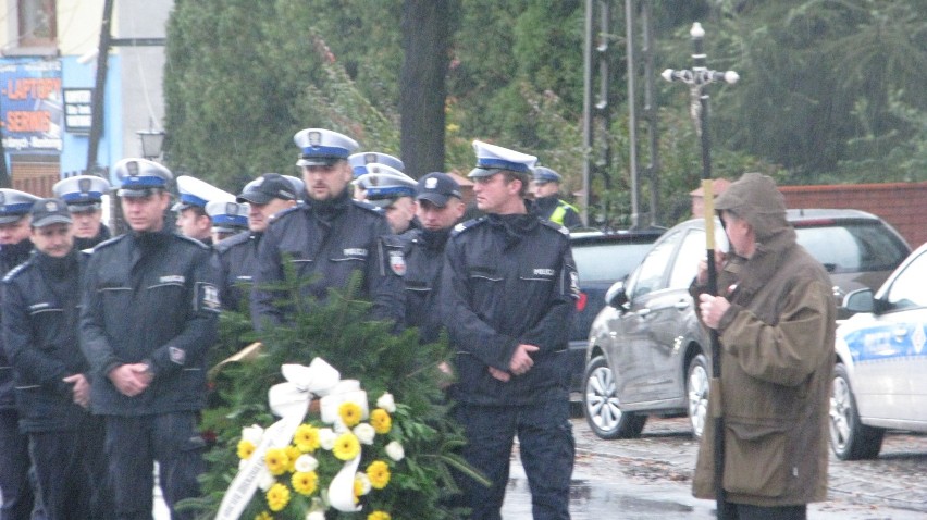 Policjant zginął w piątek. Dziś odbył się jego pogrzeb