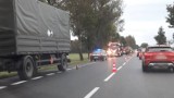 Noskowo -zderzenie osobówki i pojazdu wojskowego na DK6 ZDJĘCIA