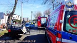 Wypadek na skrzyżowaniu ulic Grota Roweckiego i Długiej w Tomaszowie Maz. [ZDJĘCIA]