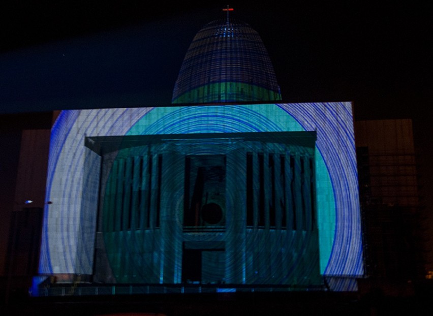 II Królewski Festiwal Światła w Wilanowie - koncert Toshinori Kondo z mappingiem na fasadzie Świątyni Opatrzności Bożej