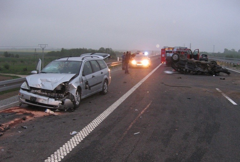 Wypadek na autostradzie A4 między Tarnowem i Brzeskiem [ZDJĘCIA]