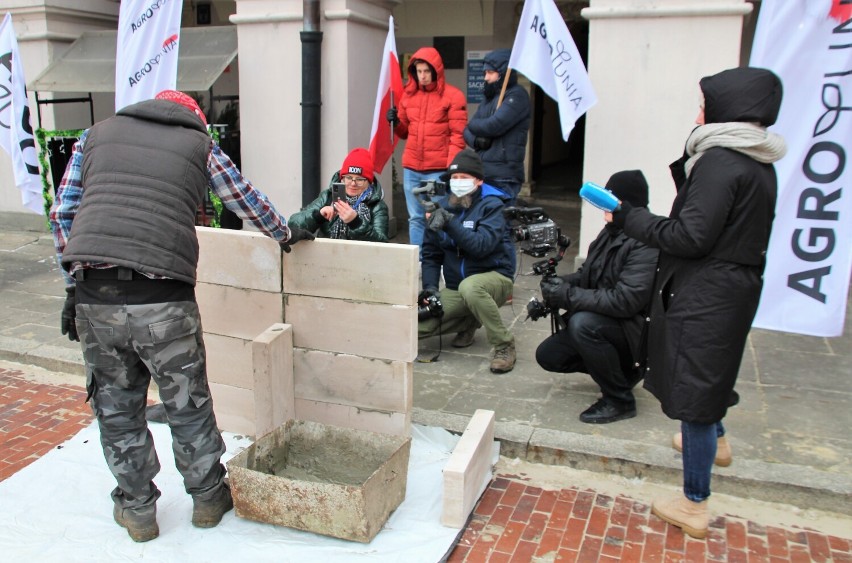 Protest AGROunii w Zamościu