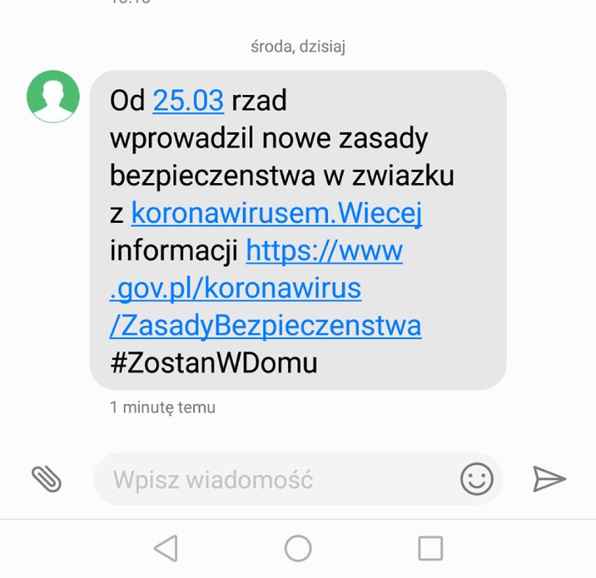 Rządowe Centrum Bezpieczeństwa wysyła SMS-y. Informują o nowych ograniczeniach w związku z koronawirusem