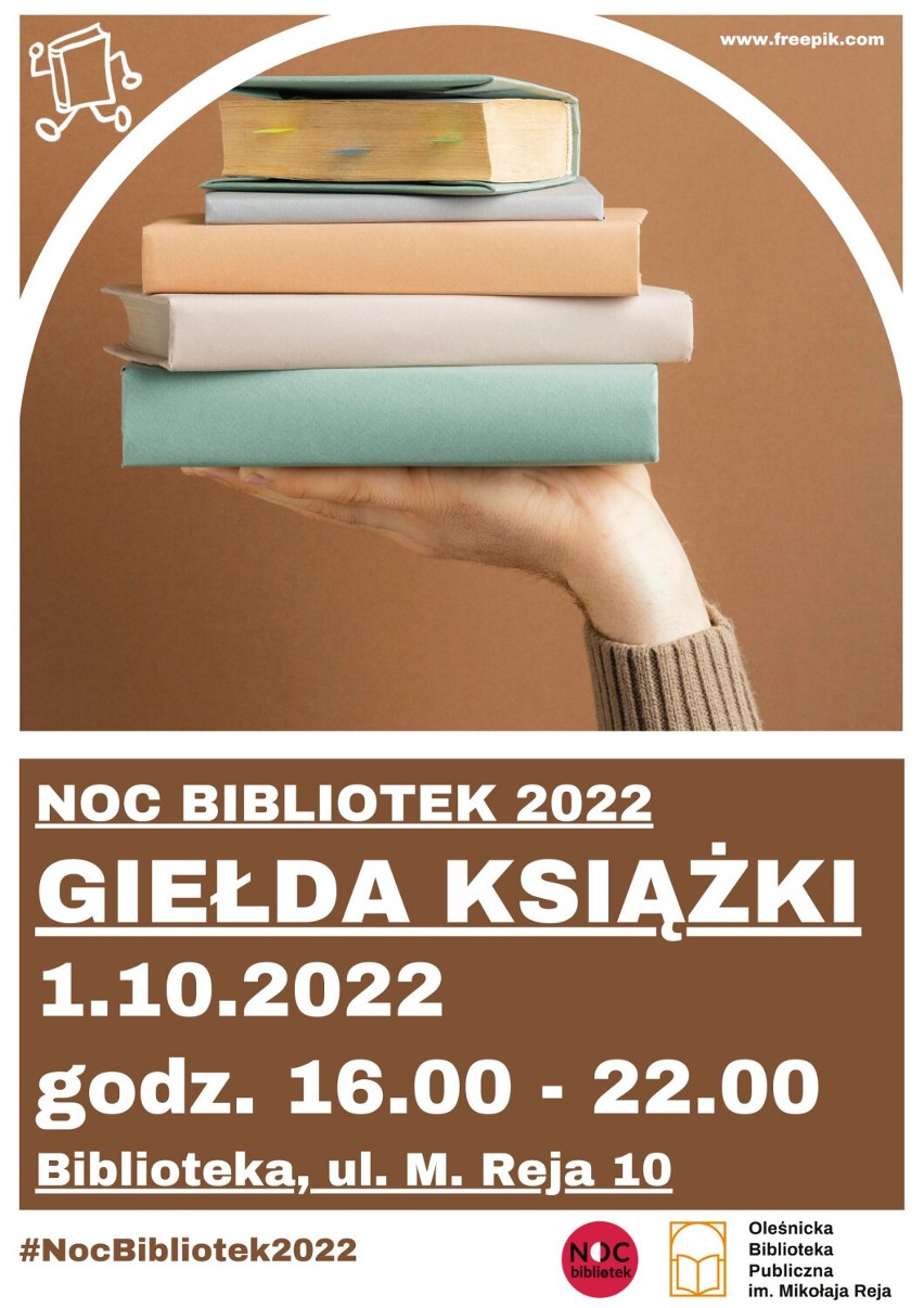 Oleśnicka Noc Bibliotek 2022 zbliża się wielkimi krokami. Mamy program wydarzenia!
