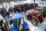 Protest rolników w Grudziądzu. Gospodarze kolumną ciągników przejechali przez miasto [zdjęcia, film]