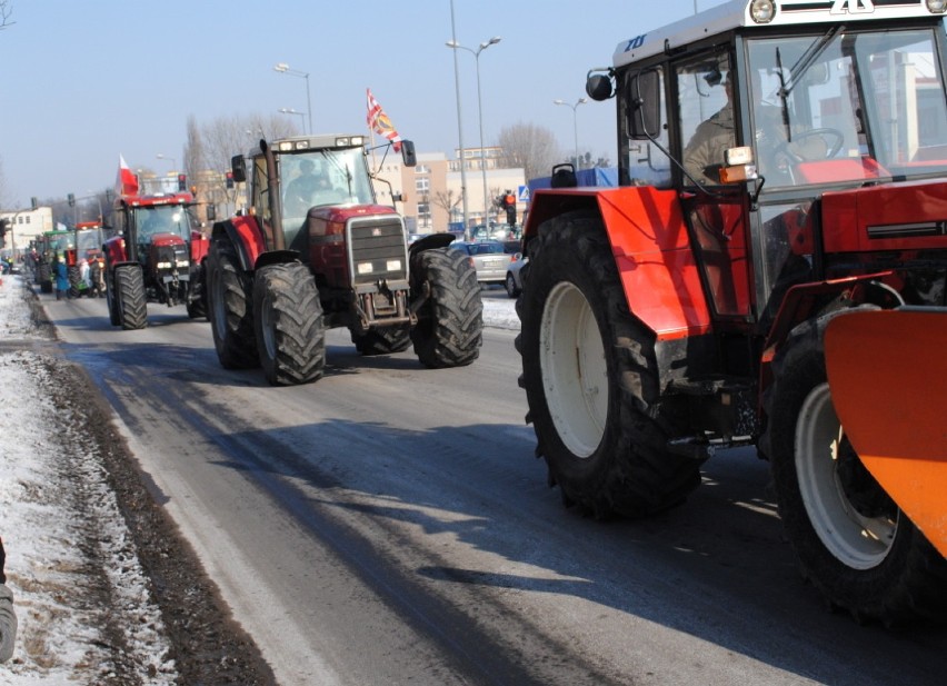 Protest rolników w Grudziądzu