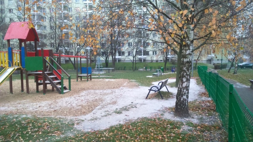 Śnieg w Warszawie. Zima powoli zaznacza swoją obecność...