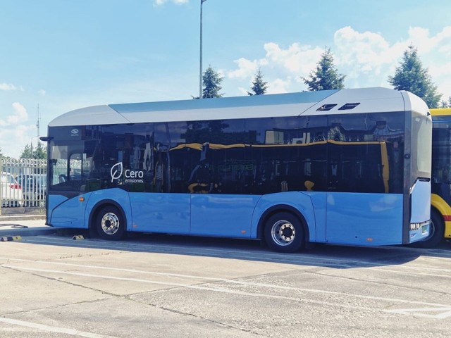 MPK we Włocławku testuje elektryczny autobusu firmy Solaris.