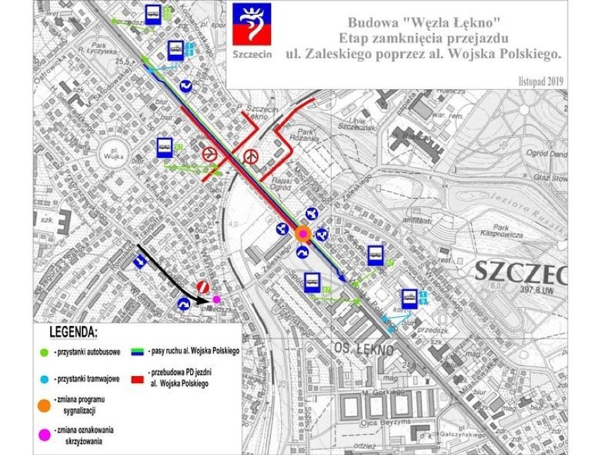 Inaczej jedziemy przy Węźle Łękno. Zmiany na al. Wojska Polskiego. Jak radzą sobie kierowcy?