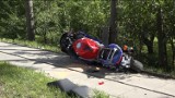 Śmiertelny wypadek w Lęborku. Zginął motocyklista [ZDJĘCIA]
