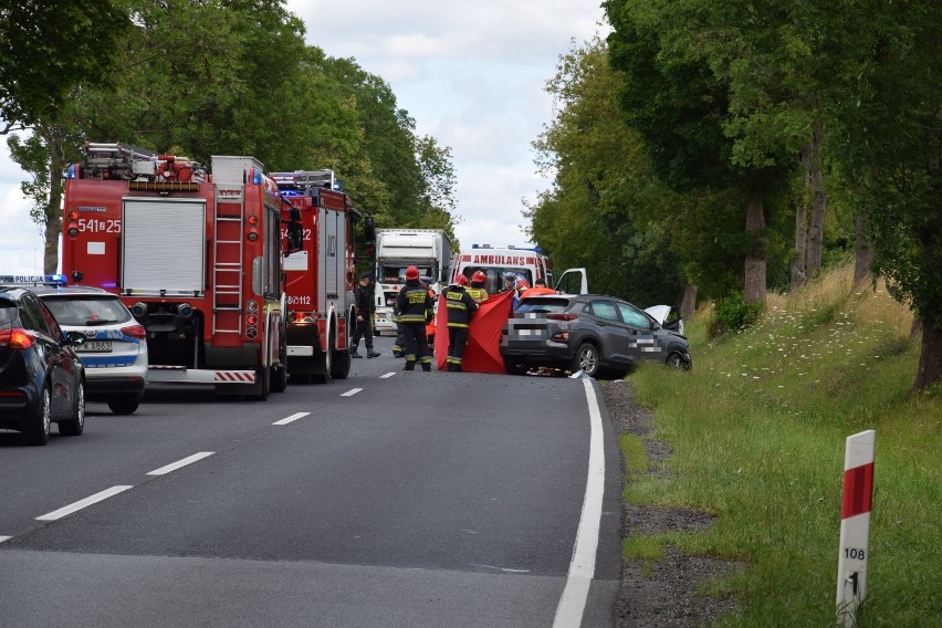 Poważny wypadek na DK nr 11 na trasie Szczecinek - Koszalin [zdjęcia]