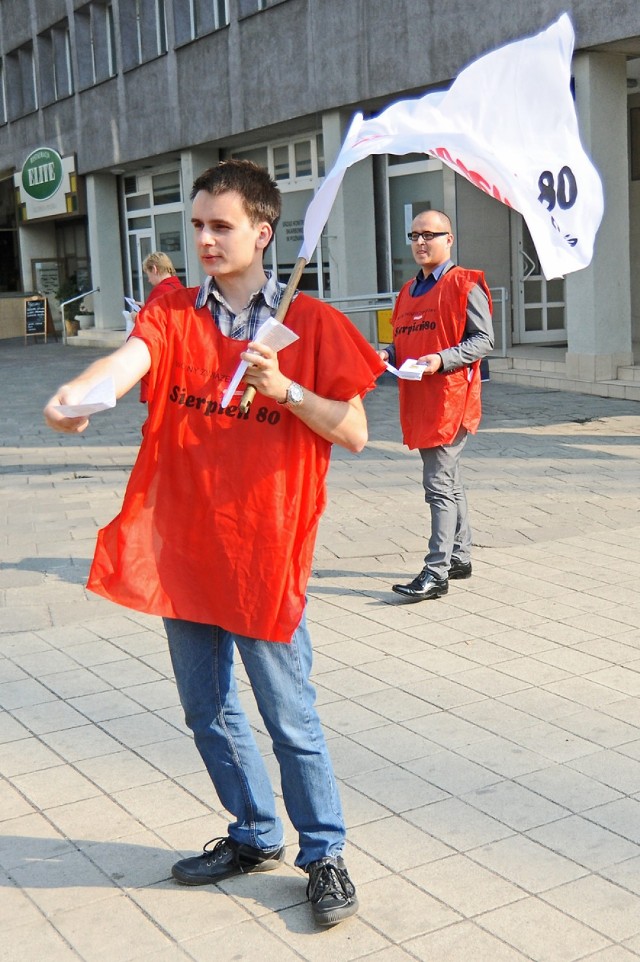 Akcja "Tak dla bezpłatnej komunikacji miejskiej" w Poznaniu