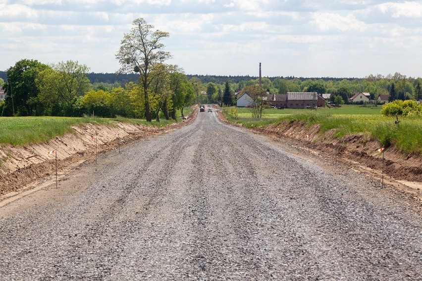 DW 487 w Boroszowie - remont drogi