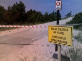 Plaża w Czołpinie: To był napalm, ale nie wiadomo skąd