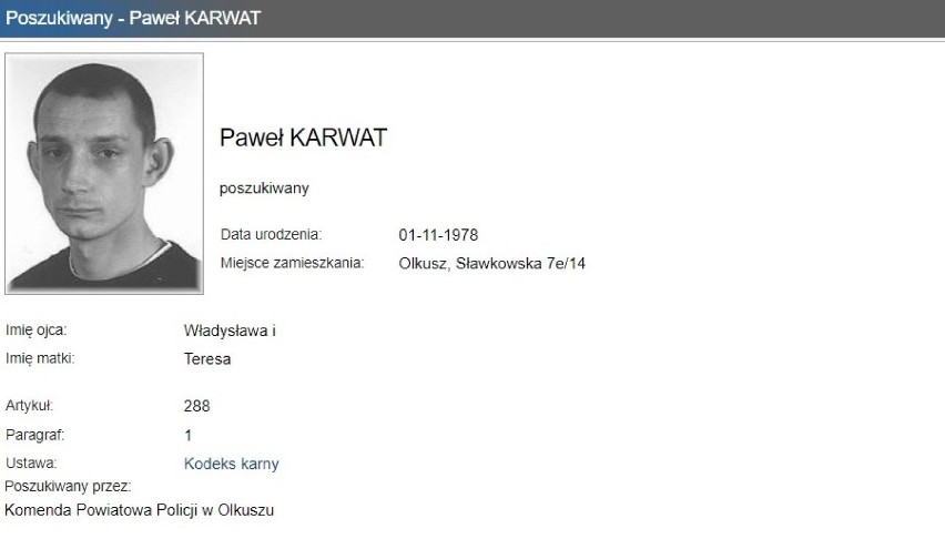 Poszukiwani przez olkuską policję za różnego rodzaju przestępstwa. Rozpoznajesz ich? Powiadom policję [raport kwiecień 2020]