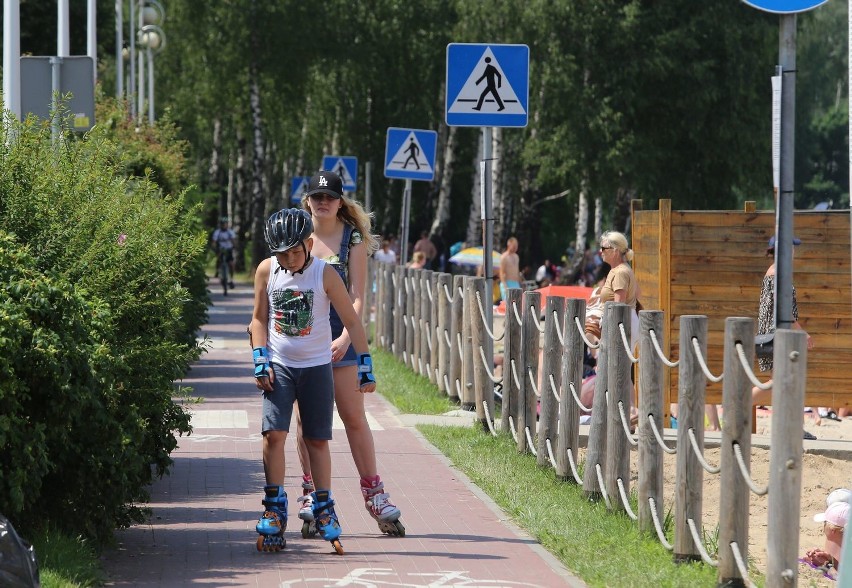 W weekend na plaży nad Pogorią III prawdziwe tłumy. Lato w pełni! [ZDJĘCIA]