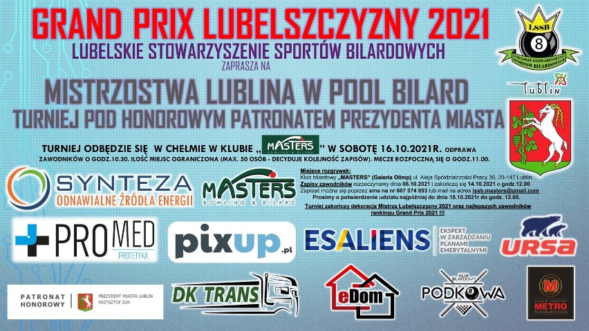 Mistrzostwa Lublina w pool bilardzie już wkrótce! Uczestnicy rozgrywek powalczą o tytuł najlepszych zawodników regionu