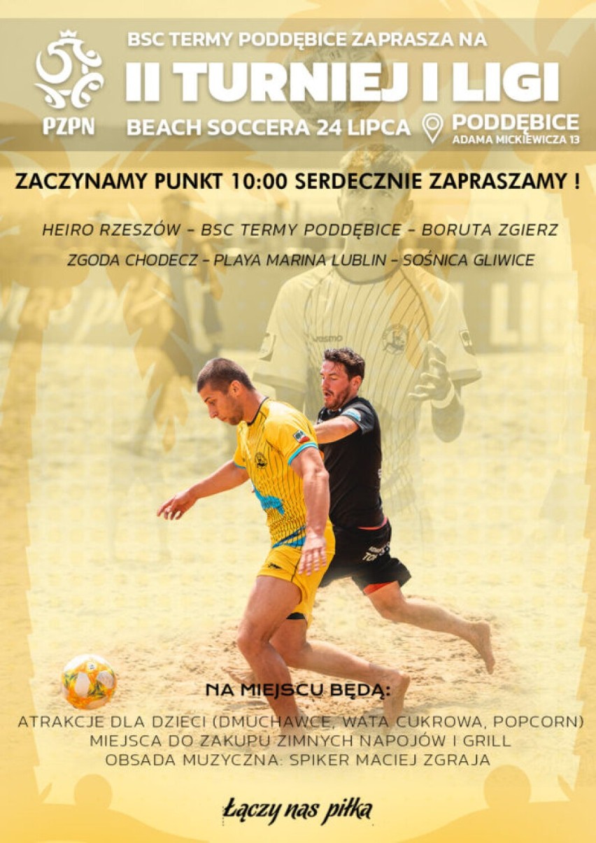 Turniej beach soccera w Poddębicach. Miejscowa drużyna BSC Termy Poddębice walczy o Ekstraklasę ZDJĘCIA