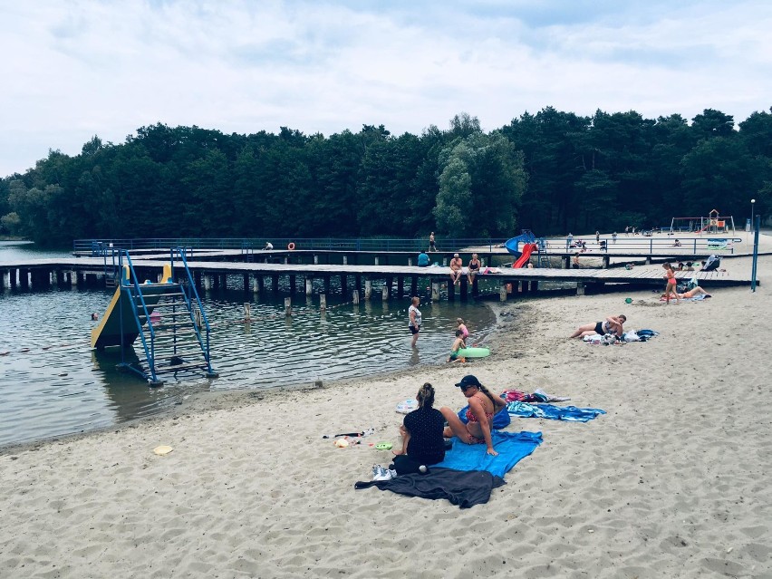 Plaża w Łochowicach koło Krosna Odrzańskiego.