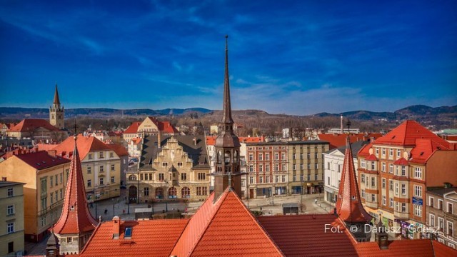 Wałbrzych z drona: niesamowite Śródmieście Wałbrzycha