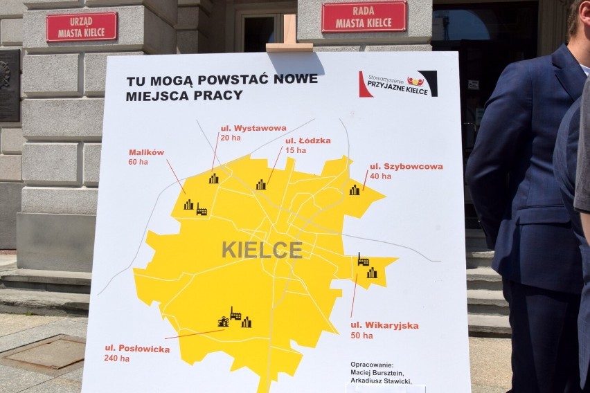 W Kielcach może powstać 400 hektarów terenów inwestycyjnych. Gdzie? Stowarzyszenie Przyjazne Kielce i radny Maciej Bursztein wskazują