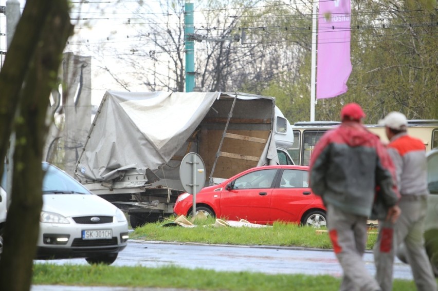 Wypadek w Katowicach na Chorzowskiej