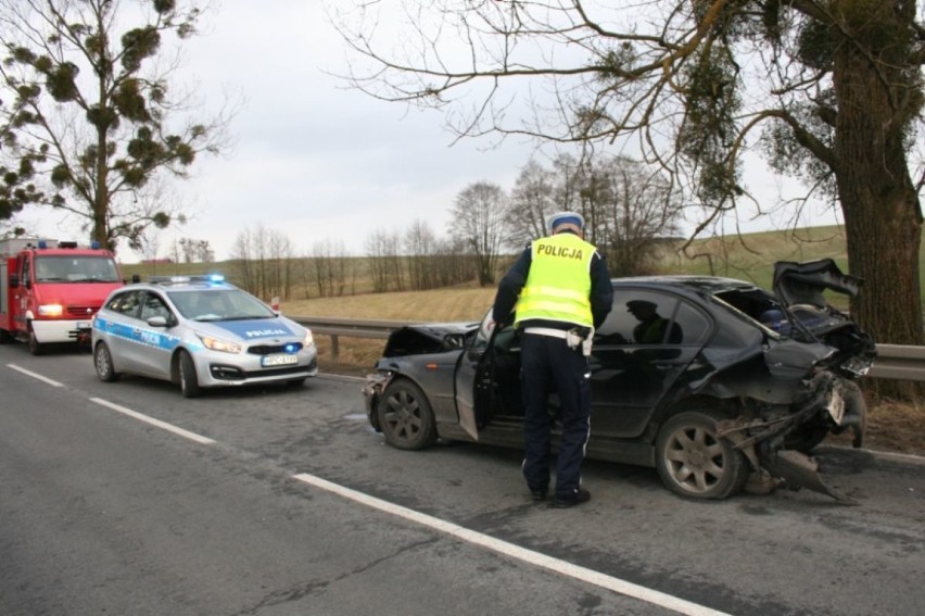 Wypadek w Przysiersku. Zderzyły się trzy samochody [zdjęcia]