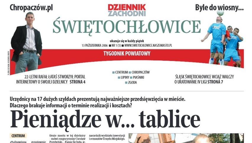 Okładka tygodnika Świętochłowice DZ 13 października 2006