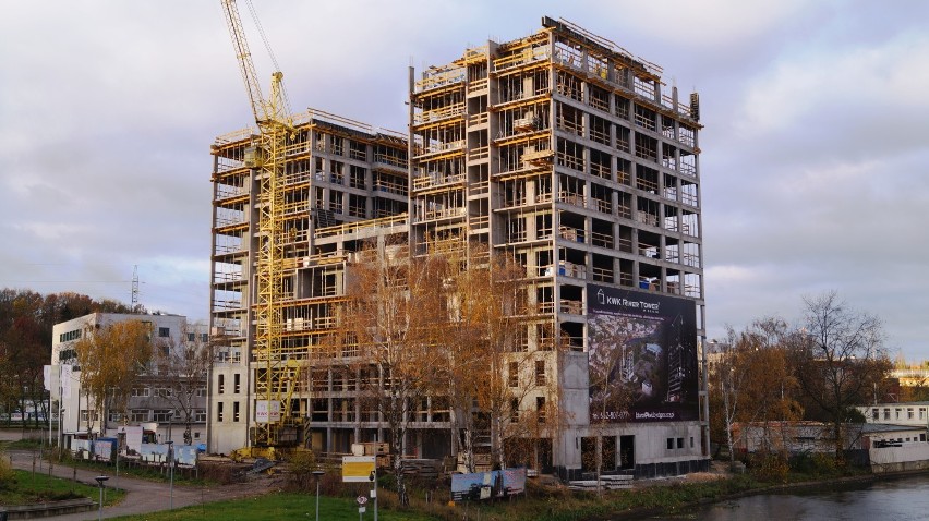 River Tower pnie się w górę. Trwa budowa najwyższego budynku w Bydgoszczy [zdjęcia]