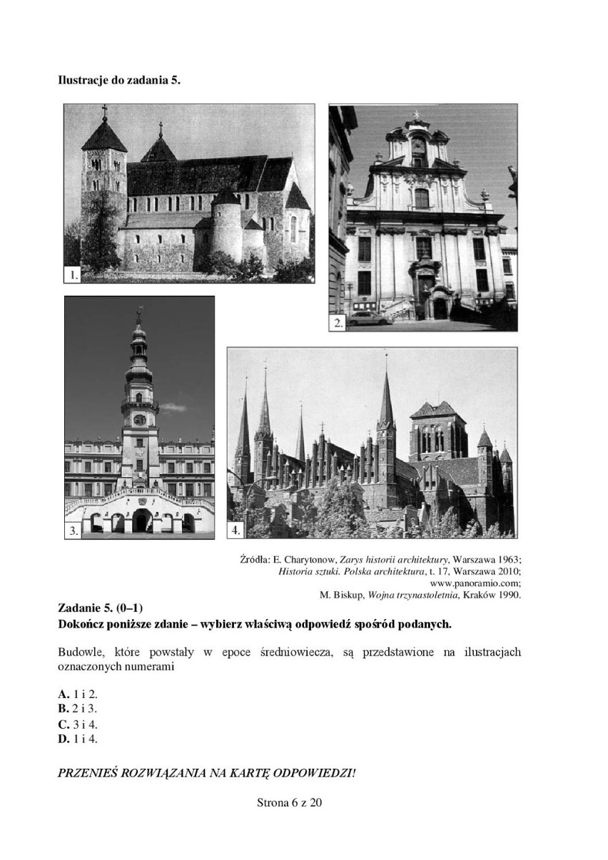 Egzamin gimnazjalny 2014 Łódź - historia i WOS
