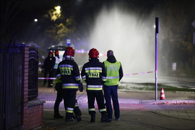 Do wycieku gazu w Łodzi doszło po godzinie 16 doszło. Na skrzyżowaniu ulic Rojnej i Wici miało miejsce uszkodzenie magistrali gazowej.