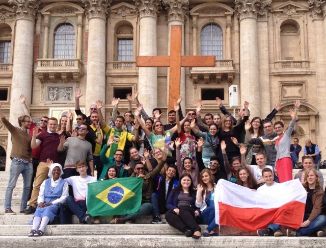 Młodzież Polska i Brazylijska w Rzymie