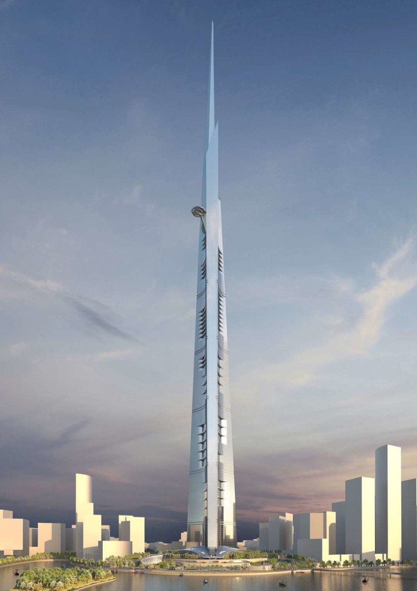 Najwyższa wieża buduje się w tej chwili w mieście Dżudda w...