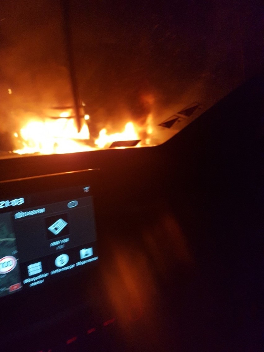Pożar naczepy na A4 w Zabrzu wybuchł w nocu z czwartku na...