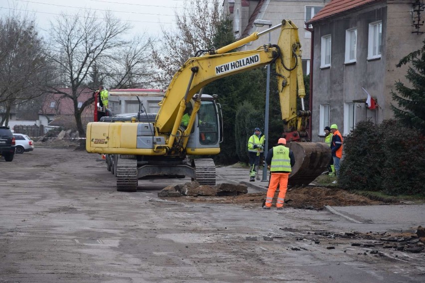 Remont ulicy Wachowiaka w Wągrowcu. Została ona wyłączona z ruchu [ZDJĘCIA]