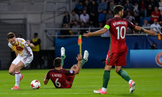 Hiszpanie pokonali 3:1 Portugalię we wtorkowy wieczór na stadionie miejskim w Gdyni
