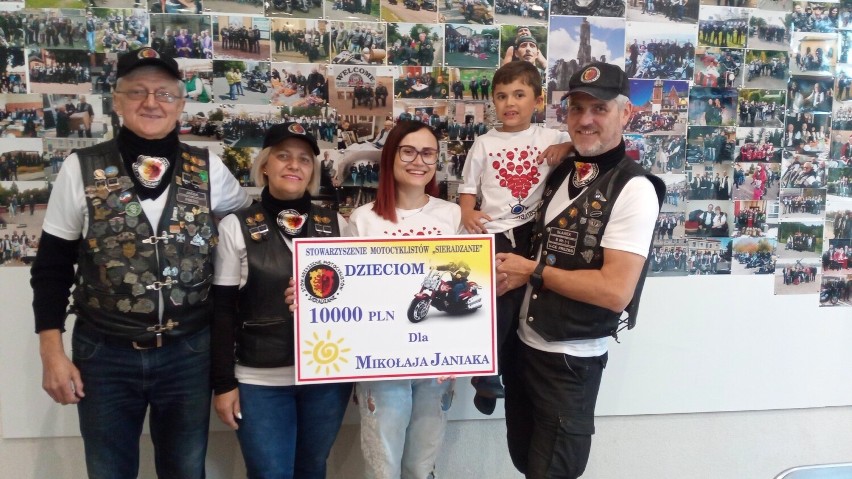 Motocykliści z "Sieradzan" zebrali 14 tysięcy i przekazali...
