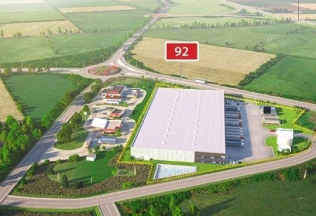 Wizualizacja centrum logistycznego powstającego na północy Świebodzina pochodzi z portalu www.polskamagazyny.pl, który m.in. posiada ofertę wynajmu powierzchni magazynowych