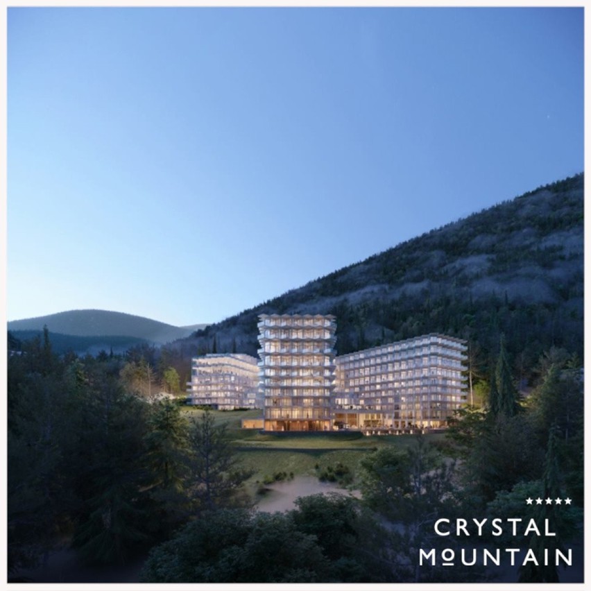 Hotel Crystal Mountain w Wiśle jest położony nad miastem, na...