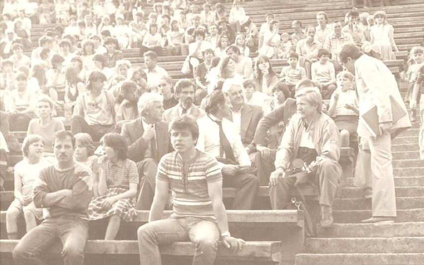na widowni amfiteatru - rok 1986