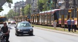 Wypadek na Kościuszki w Łodzi. Kobieta potrącona przez tramwaj [ZDJĘCIA]