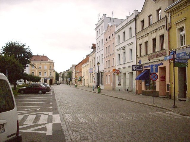 Kąty Wrocławskie. Fragment Rynku.