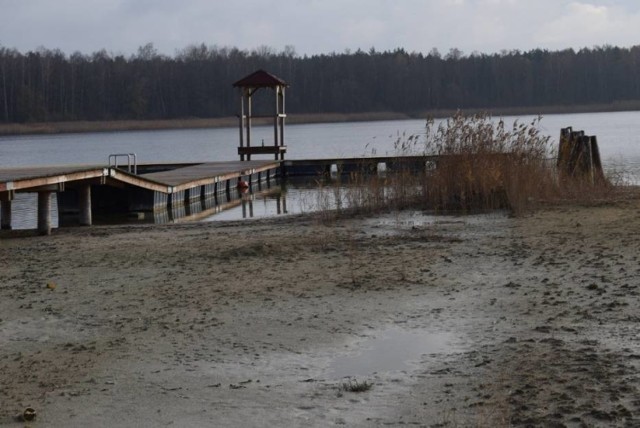 Tak wyglądały w grudniu plaże Jeziora Powidzkiego