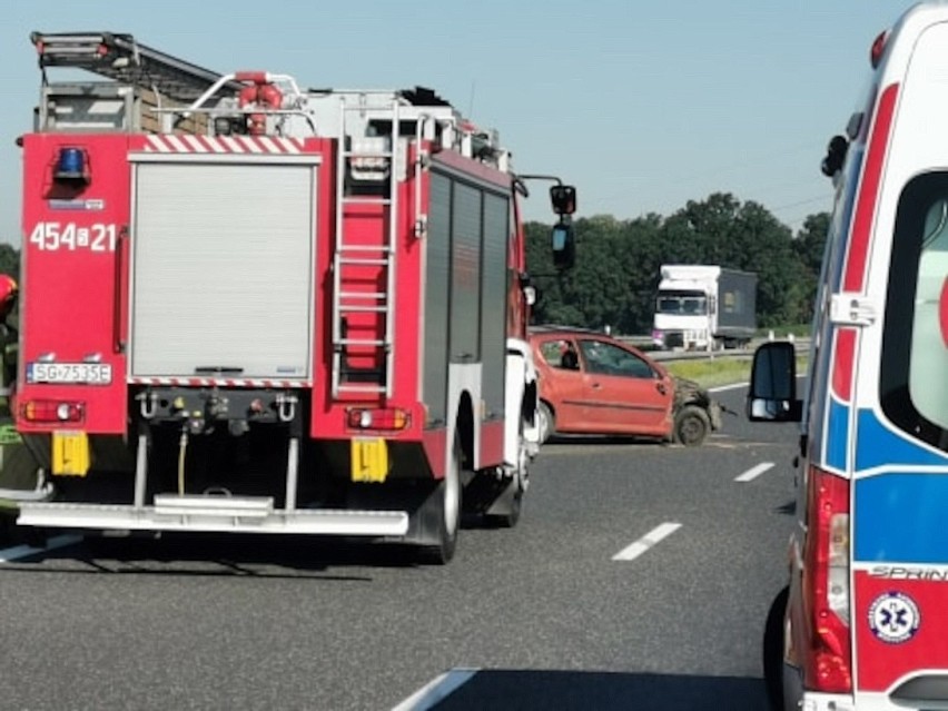 Wypadek na A4 w Rudzińcu