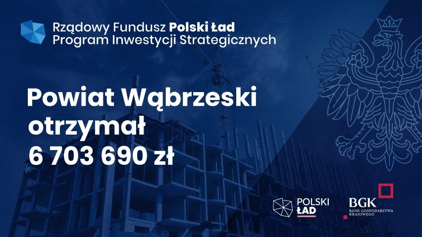 Powiat wąbrzeski: 6703690,07 zł - cała dotacja ma zostać...