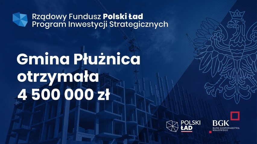 Gmina Płużnica: 4500000  zł. To dotacja na rozbudowę stacji...